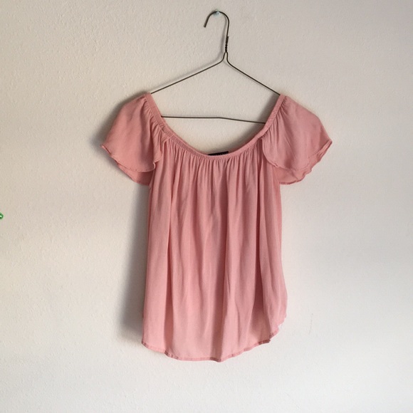 Tops - 💜Blush Pink Off Shoulder Blouse